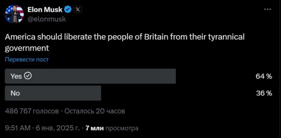 Elon Musk sorgt für Wirbel: „Soll Amerika Großbritannien befreien?“ – Provokante Umfrage spaltet Netz